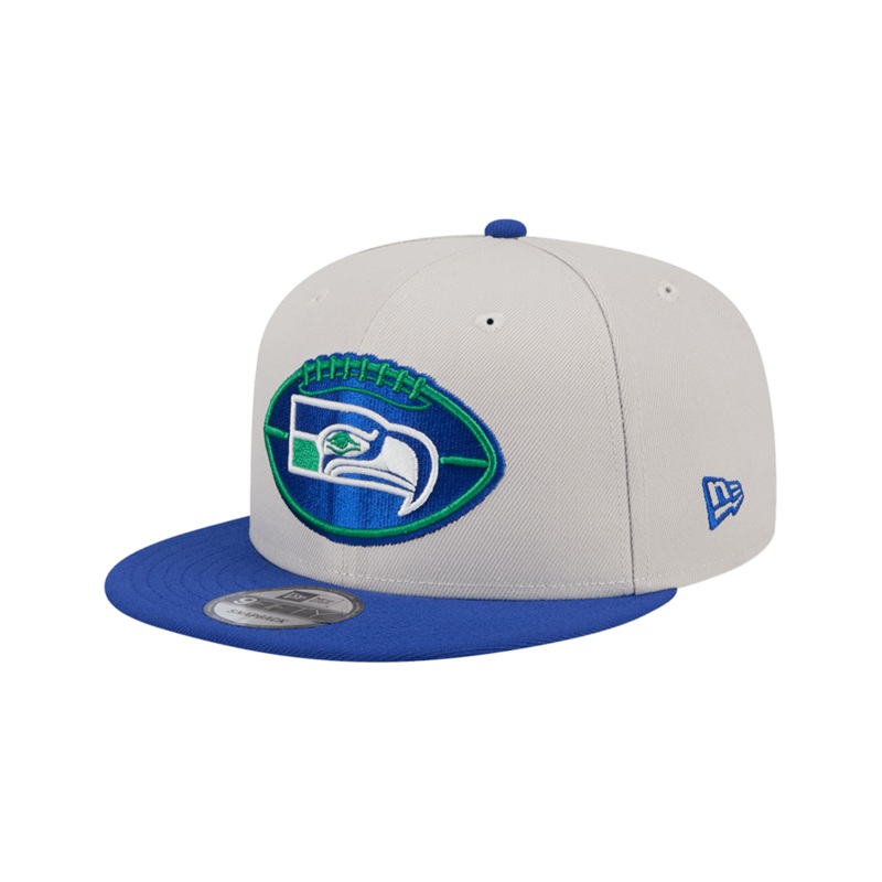 Seattle Seahawks New Era NFL 24 Sideline Historic 9FIFTY Snapback Hat – Stone