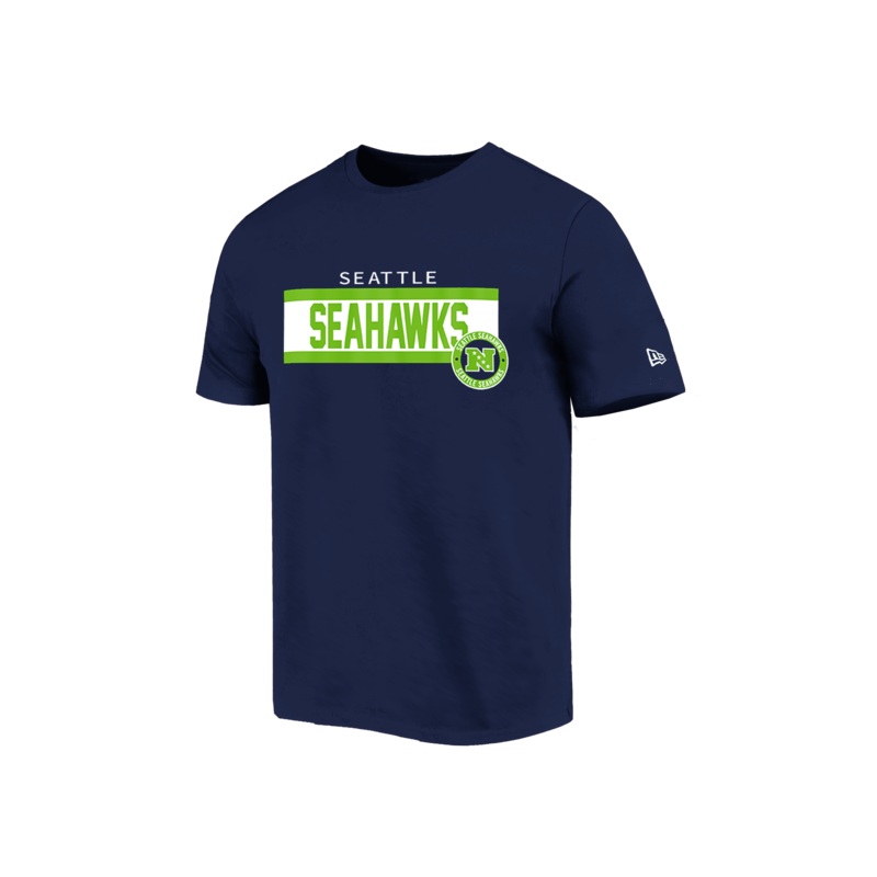 Seattle Seahawks New Era NFL 24 Sideline T-Shirt – Navy
