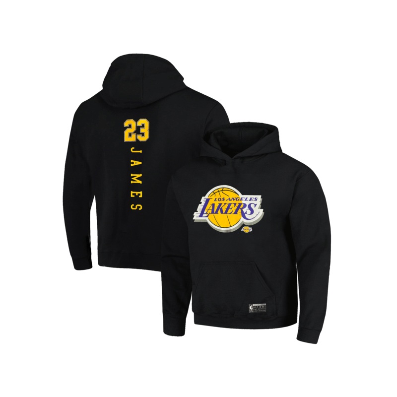Youths LeBron James Los Angeles Lakers NBA Essentials Hoodie Jumper – Black