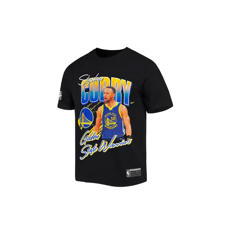 Youths Steph Curry Golden State Warriors NBA Essentials Jones Vintage T-Shirt – Black