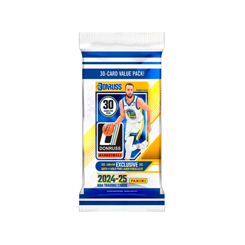 2024-25 NBA Panini Donruss Basketball Trading Card Value Fat Pack