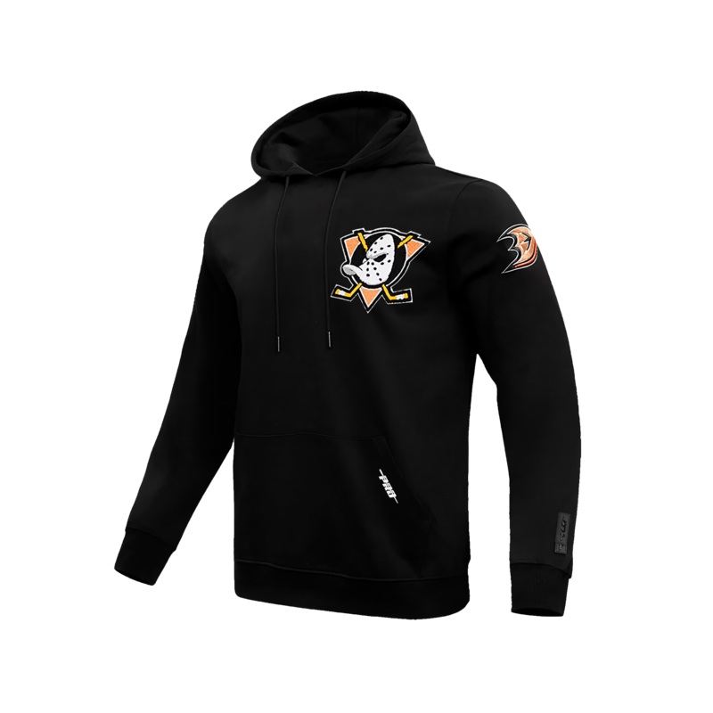 Anaheim Ducks Pro Standard NHL Team Chenille Hoodie Jumper – Black