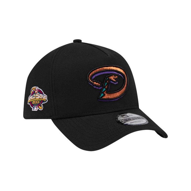 Arizona Diamondbacks New Era MLB 01 WS 9FORTY A-Frame Snapback Hat – Black