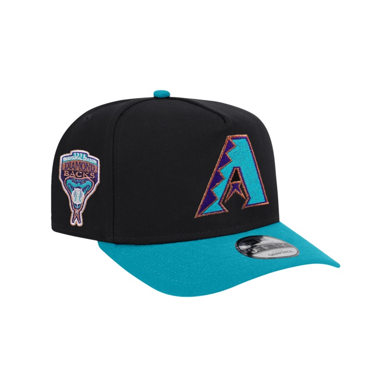 Arizona Diamondbacks New Era MLB Inaugural Pre-Curved 9FIFTY A-Frame Snapback Hat – Black