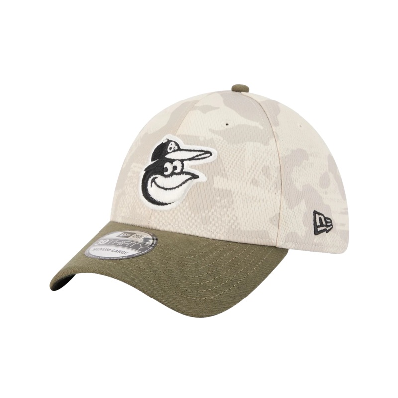 Baltimore Orioles New Era MLB Armed Forces 2025 39THIRTY Stretch-Fit Hat