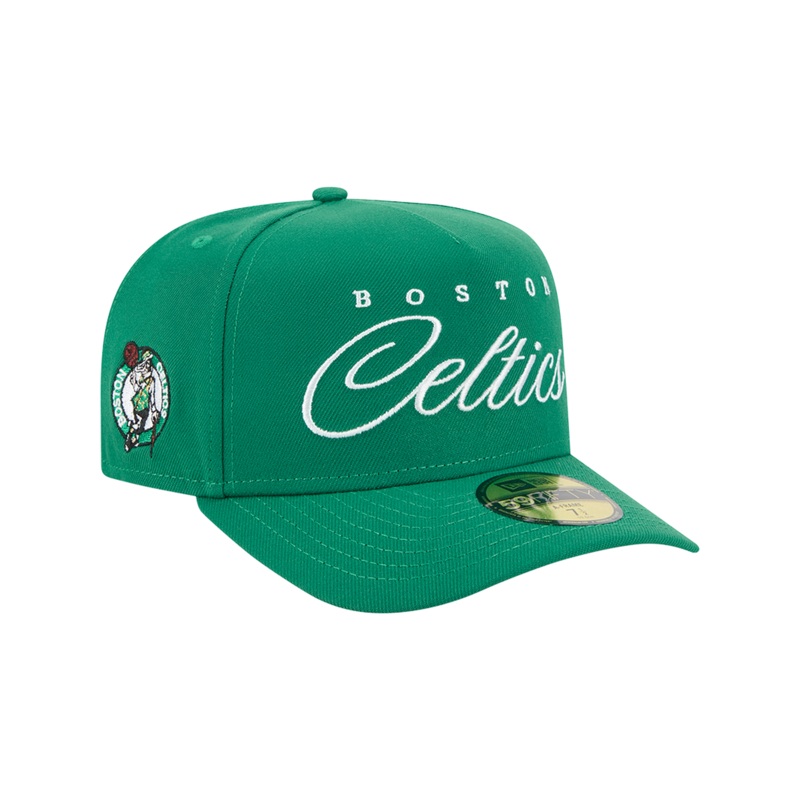Boston Celtics New Era NBA 25 Draft 59FIFTY A-Frame Pre-Curved Fitted Hat – Green