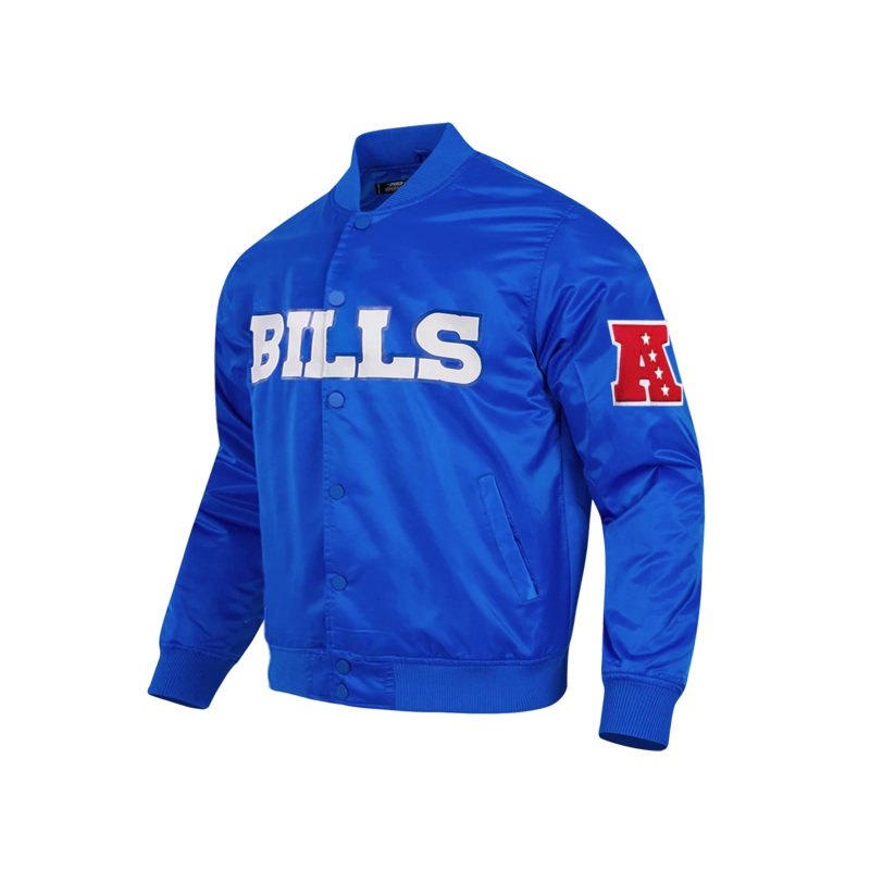 Buffalo Bills Pro Standard NFL Team Classic Satin Button Jacket – Blue
