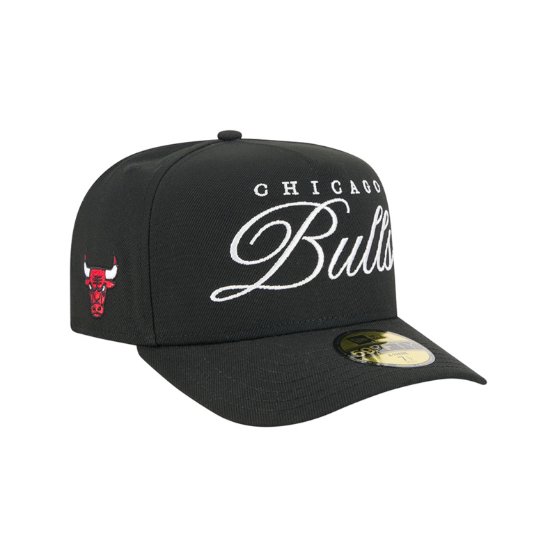 Chicago Bulls  New Era NBA 25 Draft 59FIFTY A-Frame Pre-Curved Fitted Hat – Black