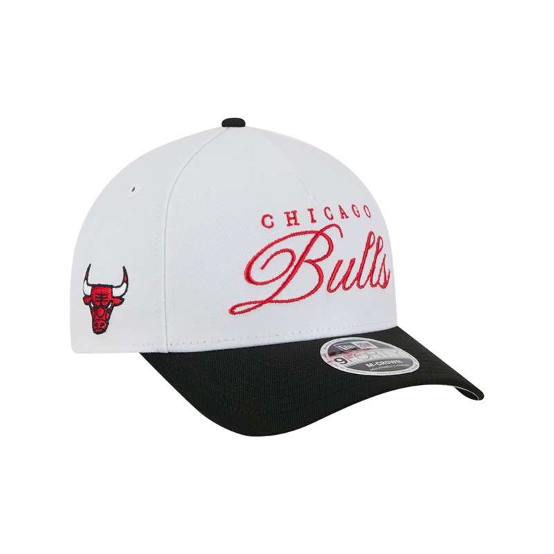 Chicago Bulls  New Era NBA 25 Draft 9FORTY M-Crown A-Frame Snapback Hat – White