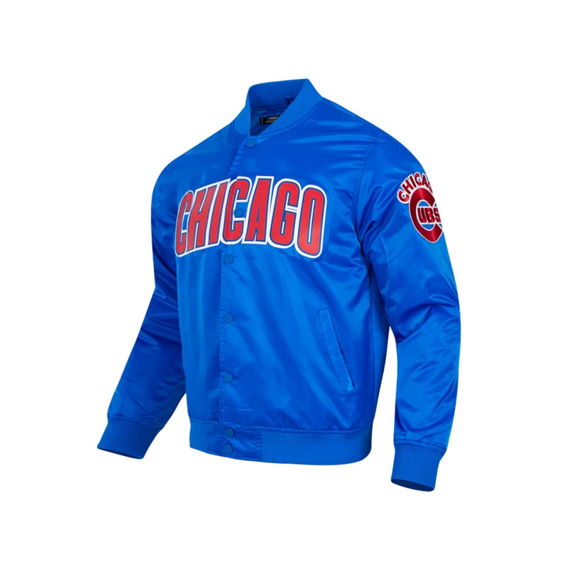 Chicago Cubs Pro Standard MLB Team Classic Satin Button Jacket – Blue