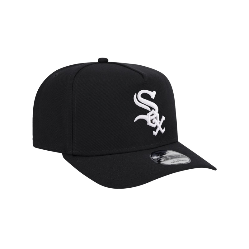 Chicago White Sox New Era MLB Team Pre-Curved 9FIFTY A-Frame Snapback Hat – Black