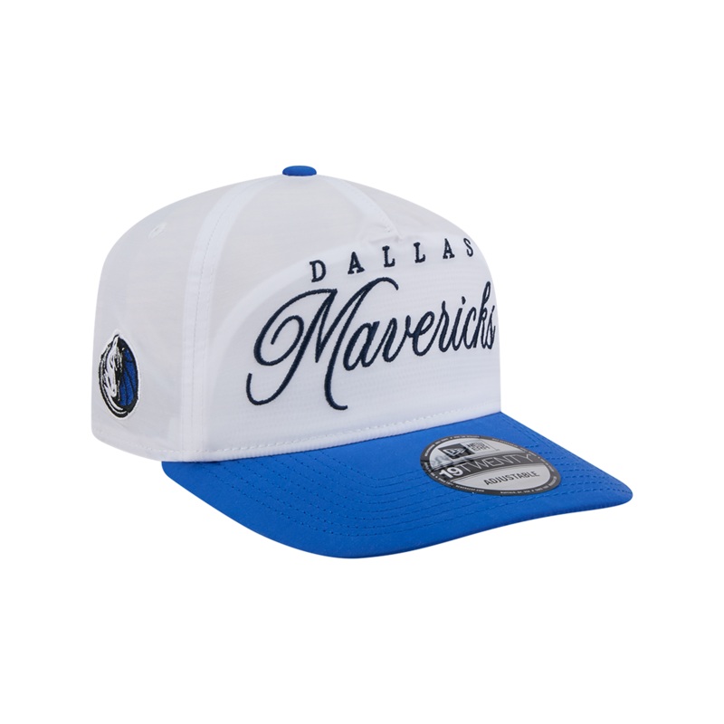 Dallas Mavericks New Era NBA 25 Draft 19TWENTY A-Frame Pre-Curved Hat – White