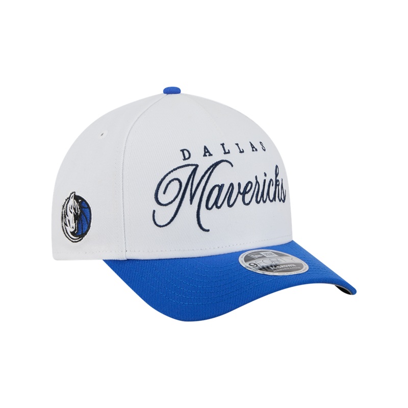 Dallas Mavericks New Era NBA 25 Draft 9FORTY M-Crown A-Frame Snapback Hat – White