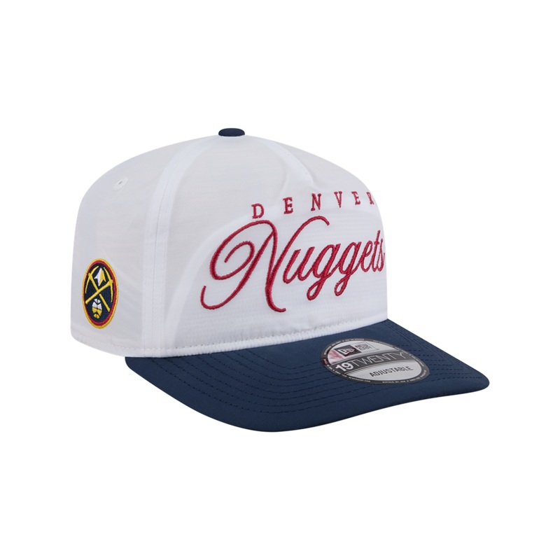 Denver Nuggets New Era NBA 25 Draft 19TWENTY A-Frame Pre-Curved Hat – White