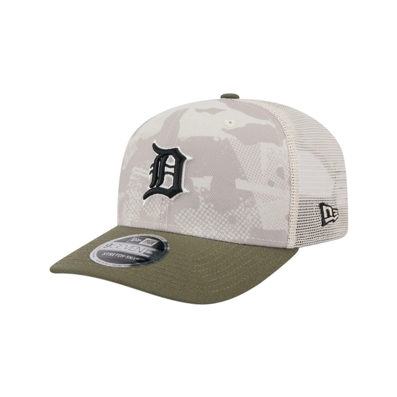 Detroit Tigers New Era MLB Armed Forces 2025 9SEVENTY Stretch-Snapback Hat