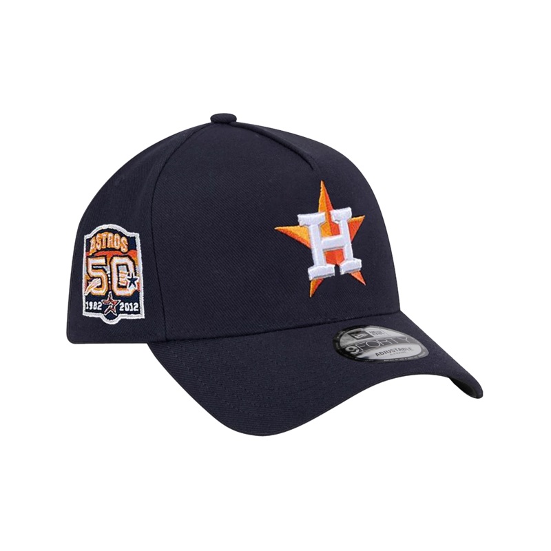 Houston Astros New Era MLB 50th Ann 9FORTY A-Frame Snapback Hat – Navy