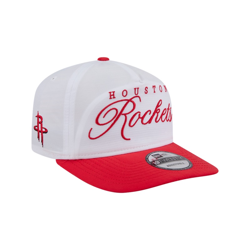 Houston Rockets New Era NBA 25 Draft 19TWENTY A-Frame Pre-Curved Hat – White