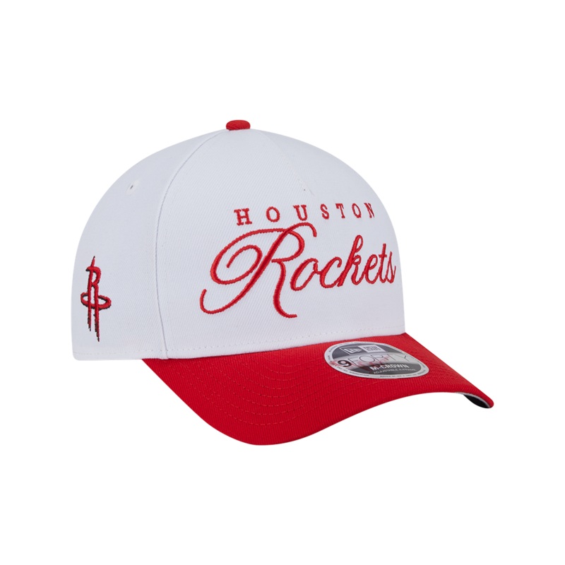 Houston Rockets New Era NBA 25 Draft 9FORTY M-Crown A-Frame Snapback Hat – White