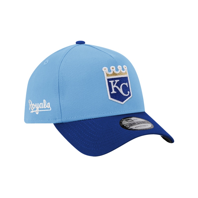 Kansas City Royals New Era MLB Team Alt 9FORTY A-Frame Snapback Hat – Blue