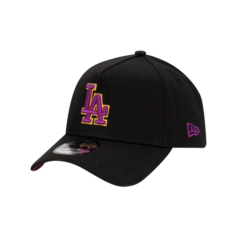 Los Angeles Dodgers New Era MLB LA Vibes 9FORTY A-Frame Snapback Hat – Black