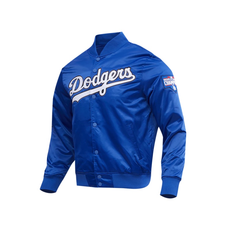 Los Angeles Dodgers Pro Standard MLB Team Classic Satin Button Jacket – Blue