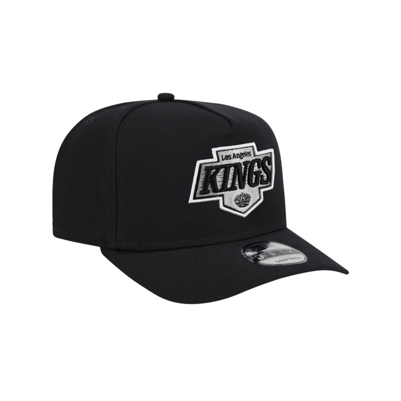 Los Angeles Kings New Era NHL Team Pre-Curved 9FIFTY A-Frame Snapback Hat – Black