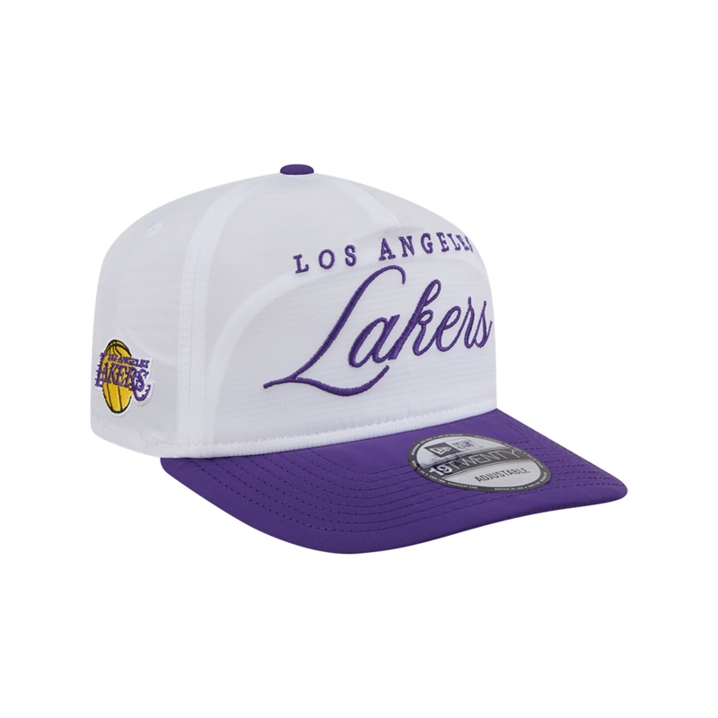 Los Angeles Lakers New Era NBA 25 Draft 19TWENTY A-Frame Pre-Curved Hat – White
