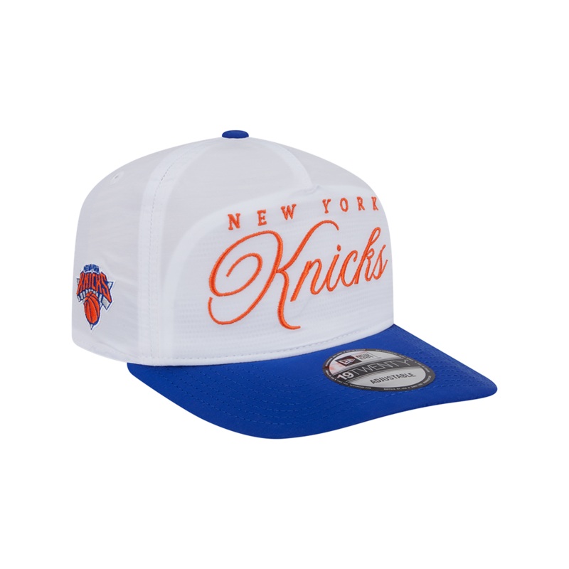 New York Knicks New Era NBA 25 Draft 19TWENTY A-Frame Pre-Curved Hat – White