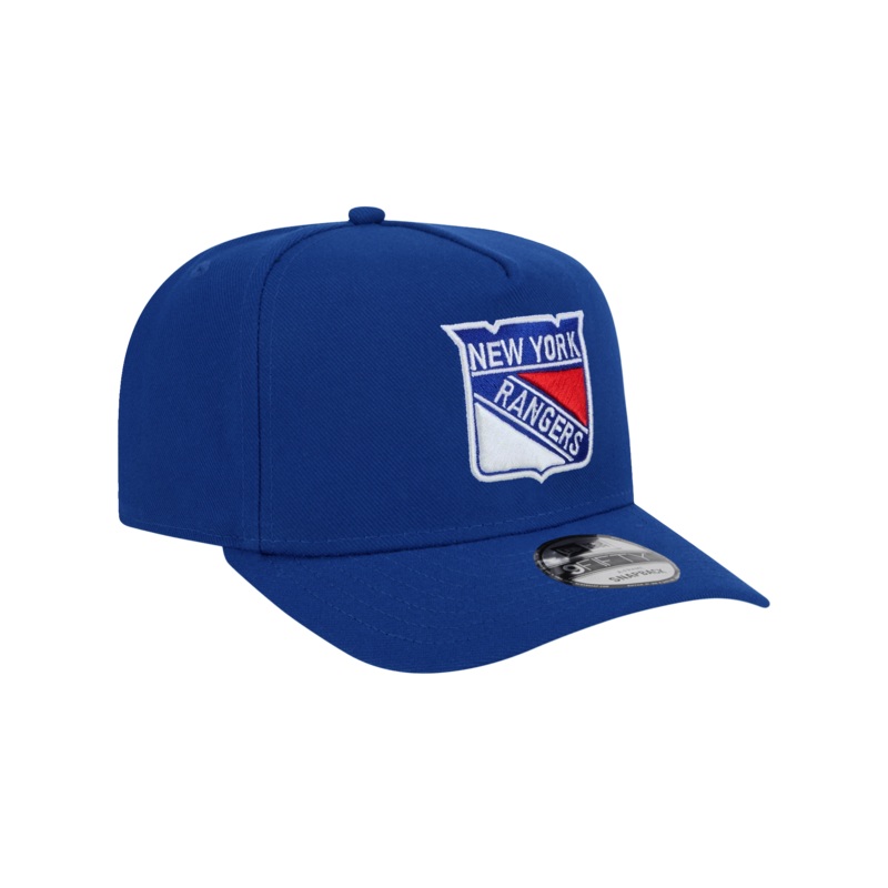 New York Rangers New Era NHL Team Pre-Curved 9FIFTY A-Frame Snapback Hat – Blue