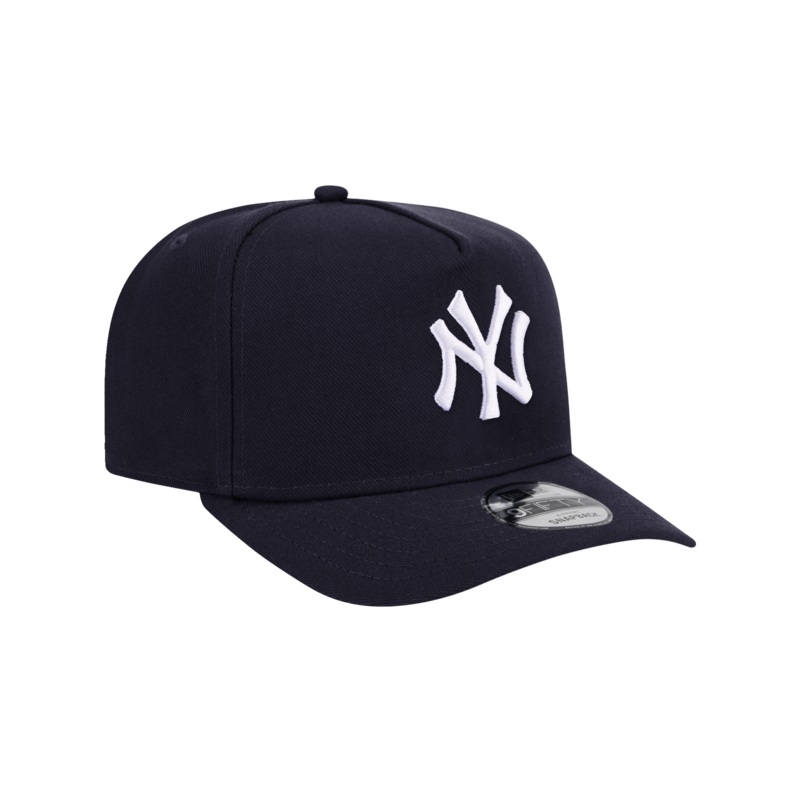 New York Yankees New Era MLB Team Pre-Curved 9FIFTY A-Frame Snapback Hat – Navy