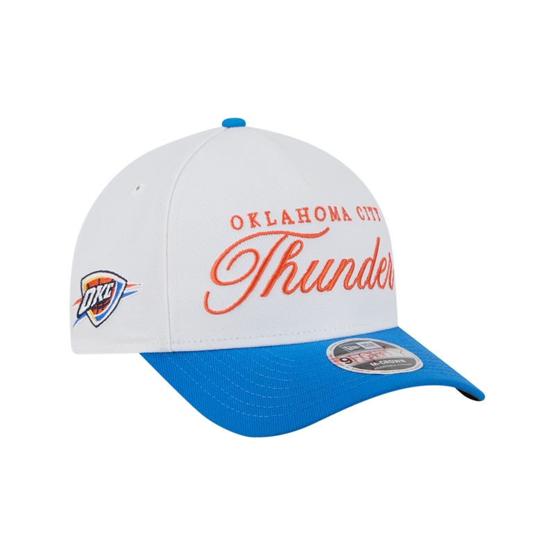 Oklahoma City Thunder New Era NBA 25 Draft 9FORTY M-Crown A-Frame Snapback Hat – White