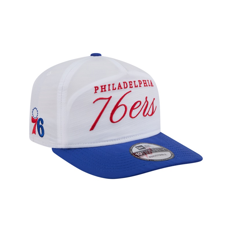 Philadelphia 76ers New Era NBA 25 Draft 19TWENTY A-Frame Pre-Curved Hat – White