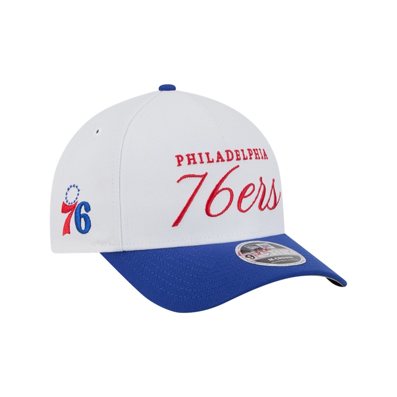 Philadelphia 76ers New Era NBA 25 Draft 9FORTY M-Crown A-Frame Snapback Hat – White
