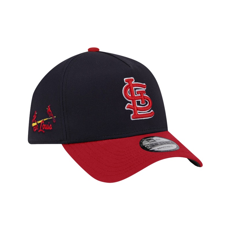 St Louis Cardinals New Era MLB Team Alt 9FORTY A-Frame Snapback Hat – Navy