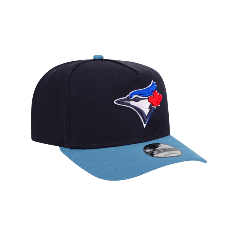 Toronto Blue Jays New Era MLB Team 2T Pre-Curved 9FIFTY A-Frame Snapback Hat – Navy
